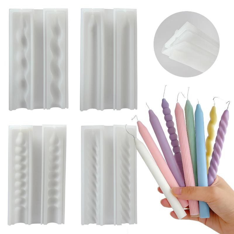Candle Supplies In Bulk - Long Spiral Silicone Candle Mold DIY