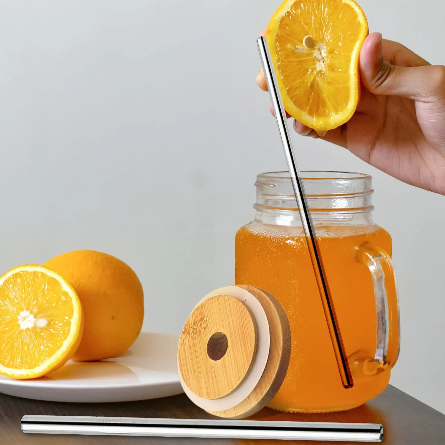 Reusable Fruit Juice Cool Drin - Mason Jar 8Oz recension och pris