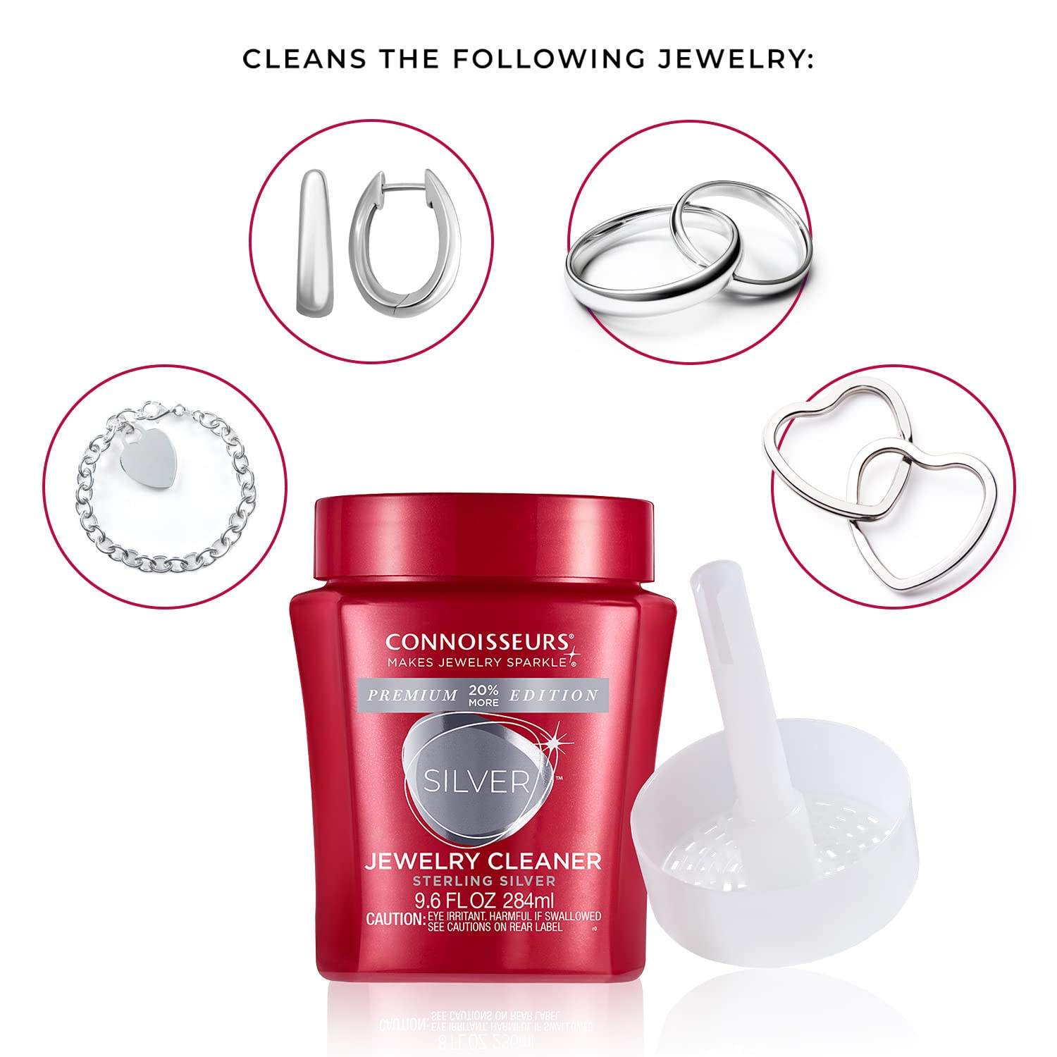Connoisseurs Silver Jewelry Cl - Mason Jar 8Oz recension och pris