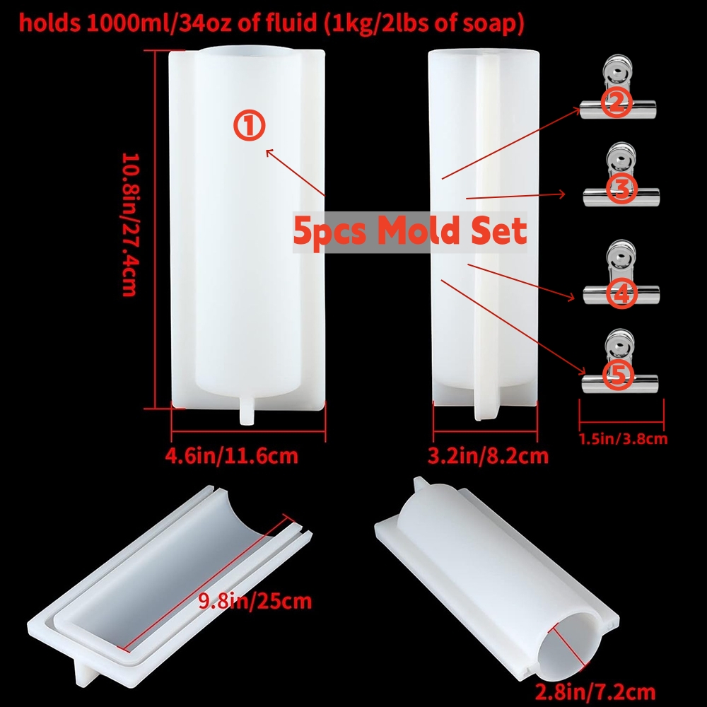 Big Cylinder Tube Soap Mold wi - Candle Supplies In Bulk recension och pris