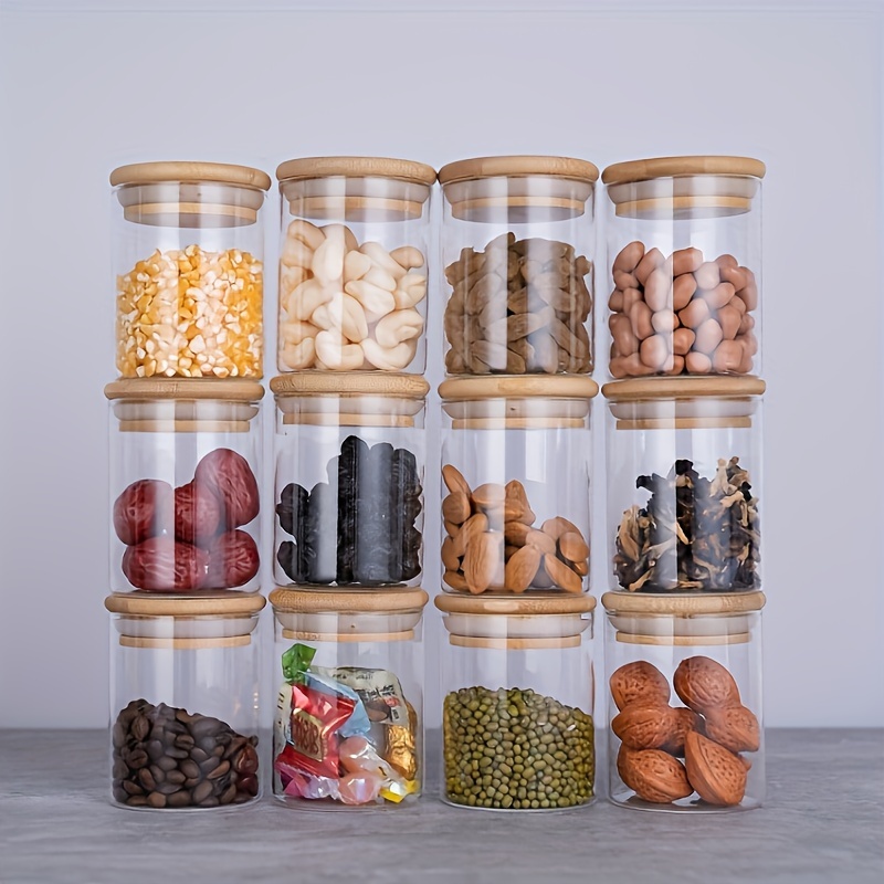 12Pcs Glass Spice Jars with Ba - Mason Jar 8Oz recension och pris
