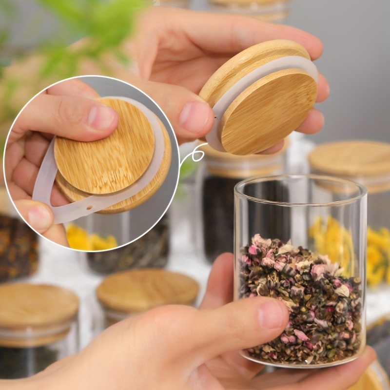 12Pcs Glass Spice Jars with Ba - Mason Jar 8Oz recension och pris