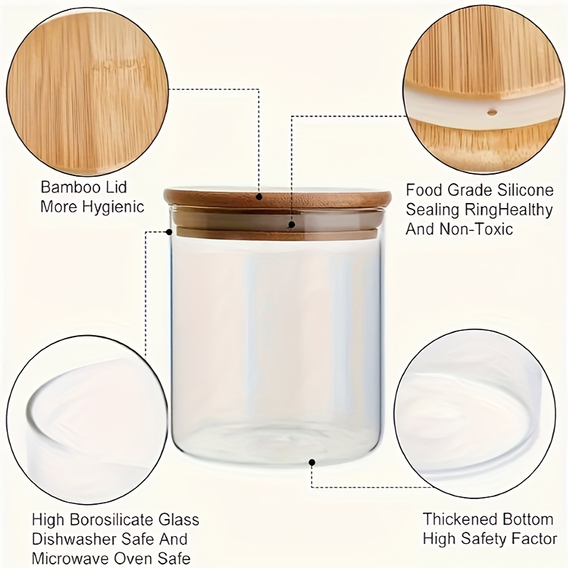 12Pcs Glass Spice Jars with Ba - Mason Jar 8Oz recension och pris