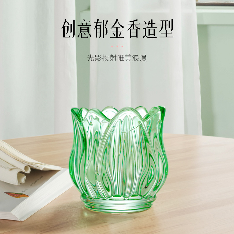 Empty Glass Tulip Candle Holde - Candle Zero recension och pris