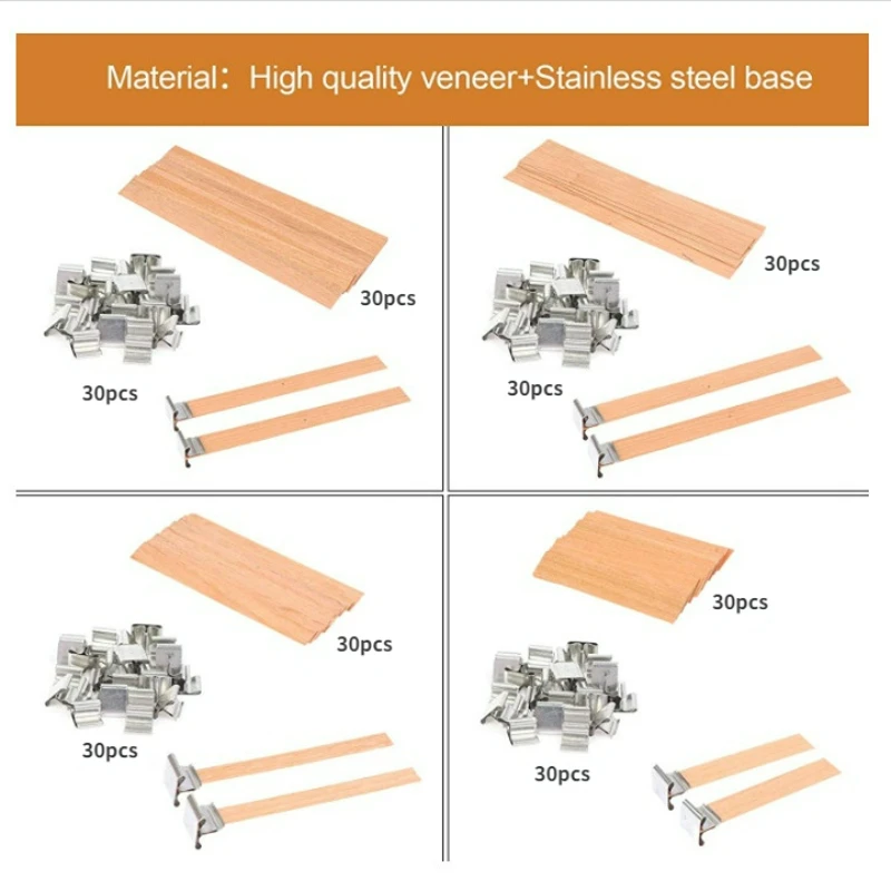 30pcs High Quality Wooden Cand - Candle Supplies Beeswax recension och pris