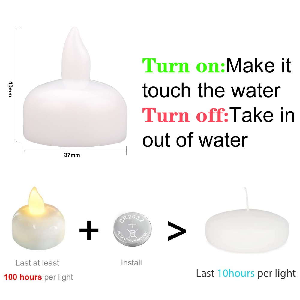 Flameless Floating Candles Fli - Candle Zero recension och pris