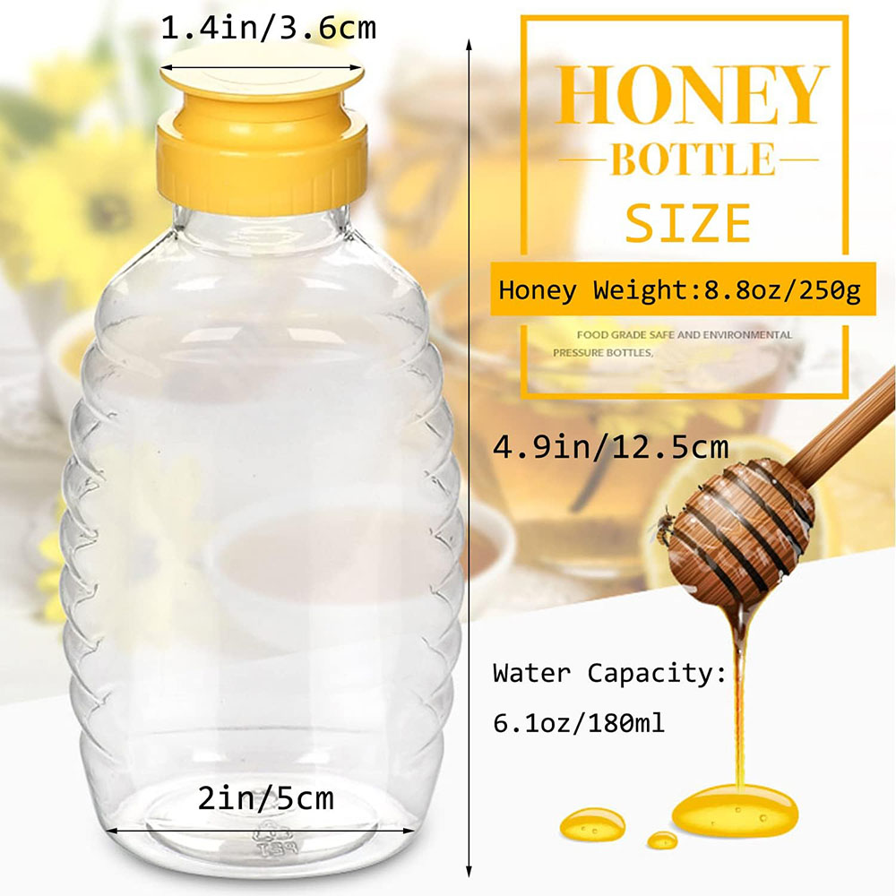 8oz Clear Plastic Honey Bottle - Mason Jar 8Oz recension och pris