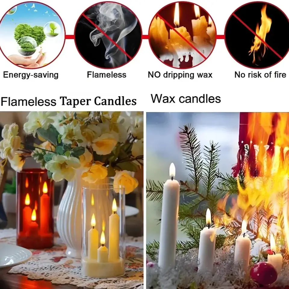 3 In1 Flameless LED Taper Cand - Candle Zero recension och pris