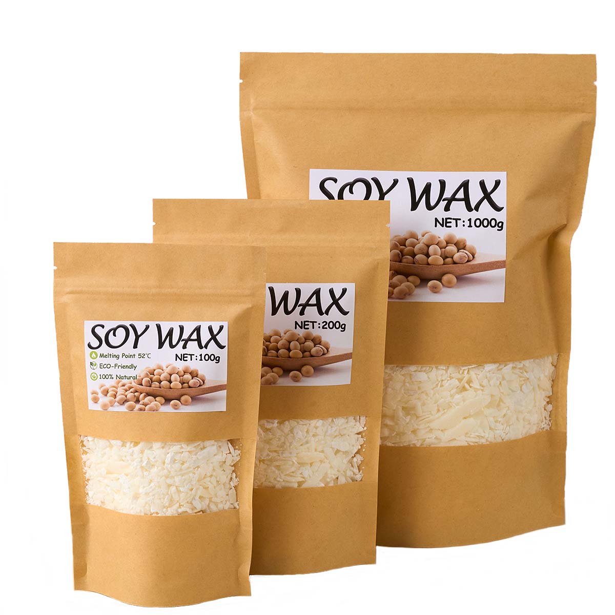 1 Pounds Pure White Soy Wax Fo - Candle Supplies In Bulk recension och pris