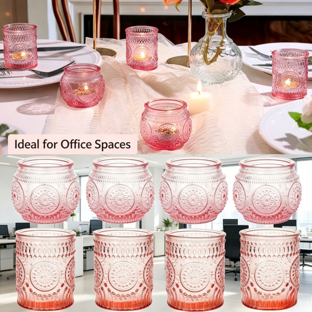 Vintage Embossed Glass Tealigh - Candle Zero recension och pris