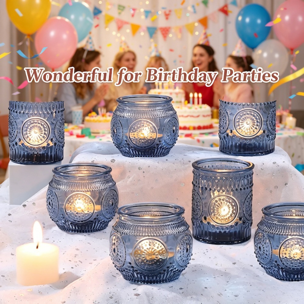 Vintage Embossed Glass Tealigh - Candle Zero recension och pris