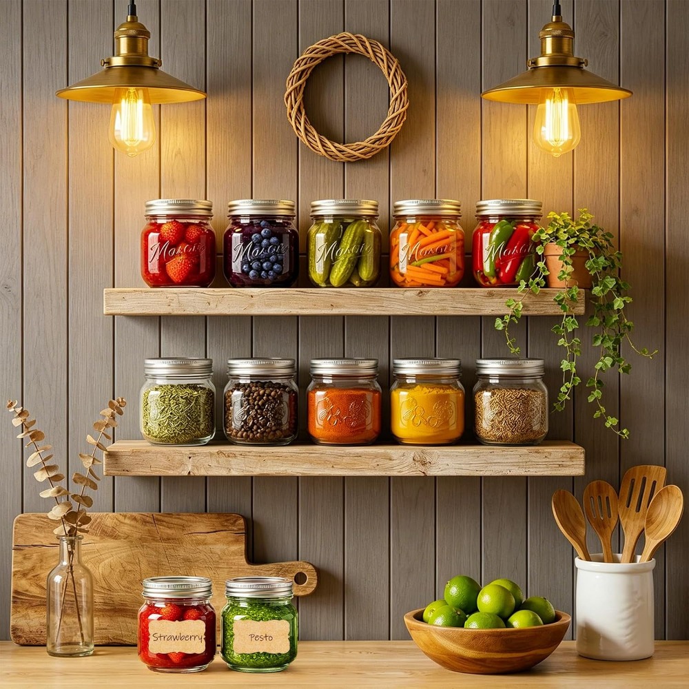 8 oz Mason Jars with Lids, 24  - Mason Jar 8Oz recension och pris