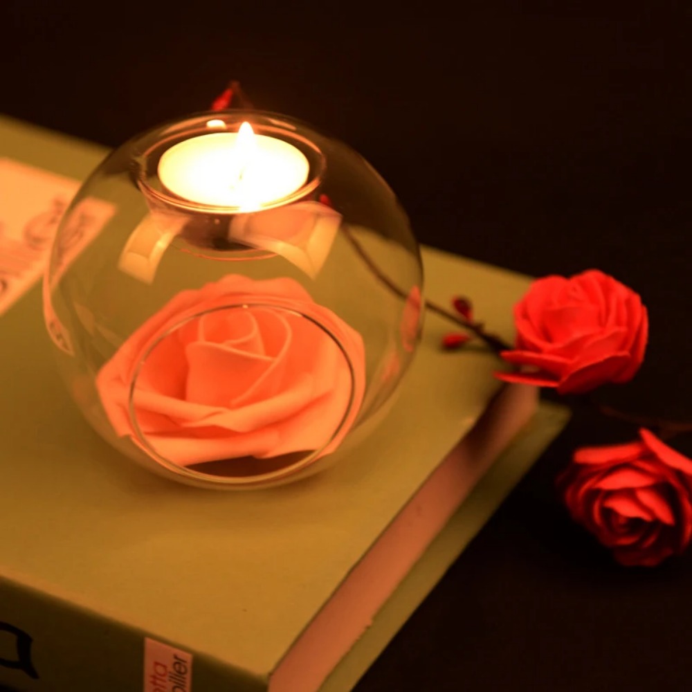 6/12pcs Glass Round Hollow Can - Candle Zero recension och pris