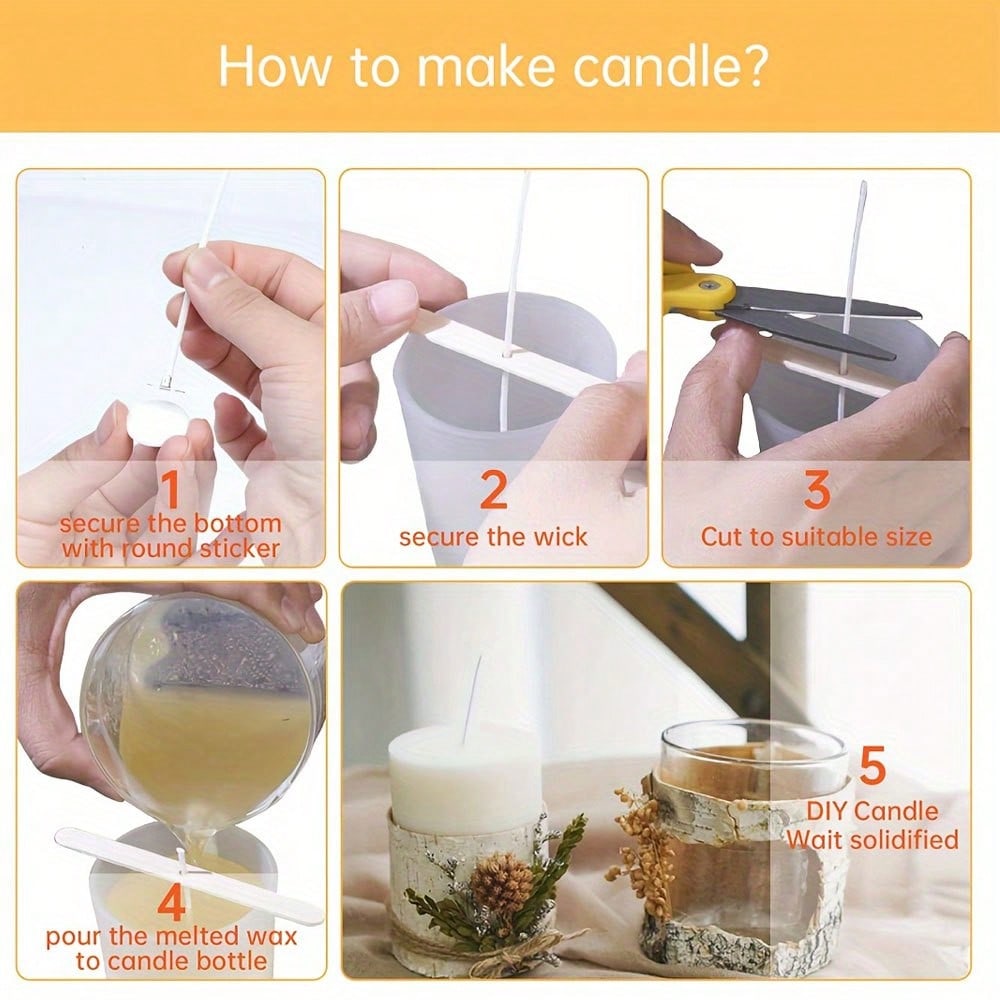 5/10/20/30/50pcs Wooden Candle - Candle Supplies In Bulk recension och pris