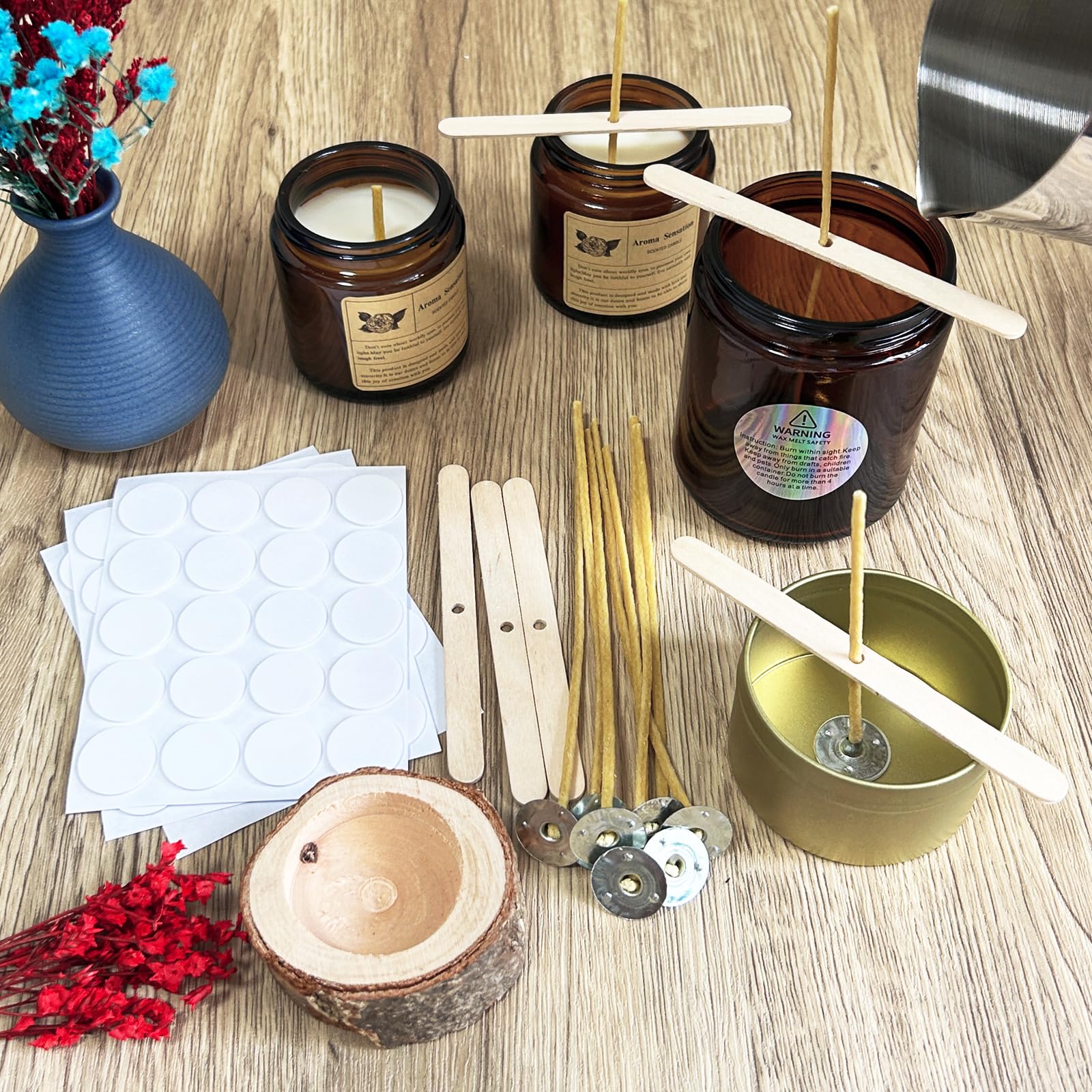 100Pcs Beeswax Candle Wicks 9- - Candle Supplies Beeswax recension och pris