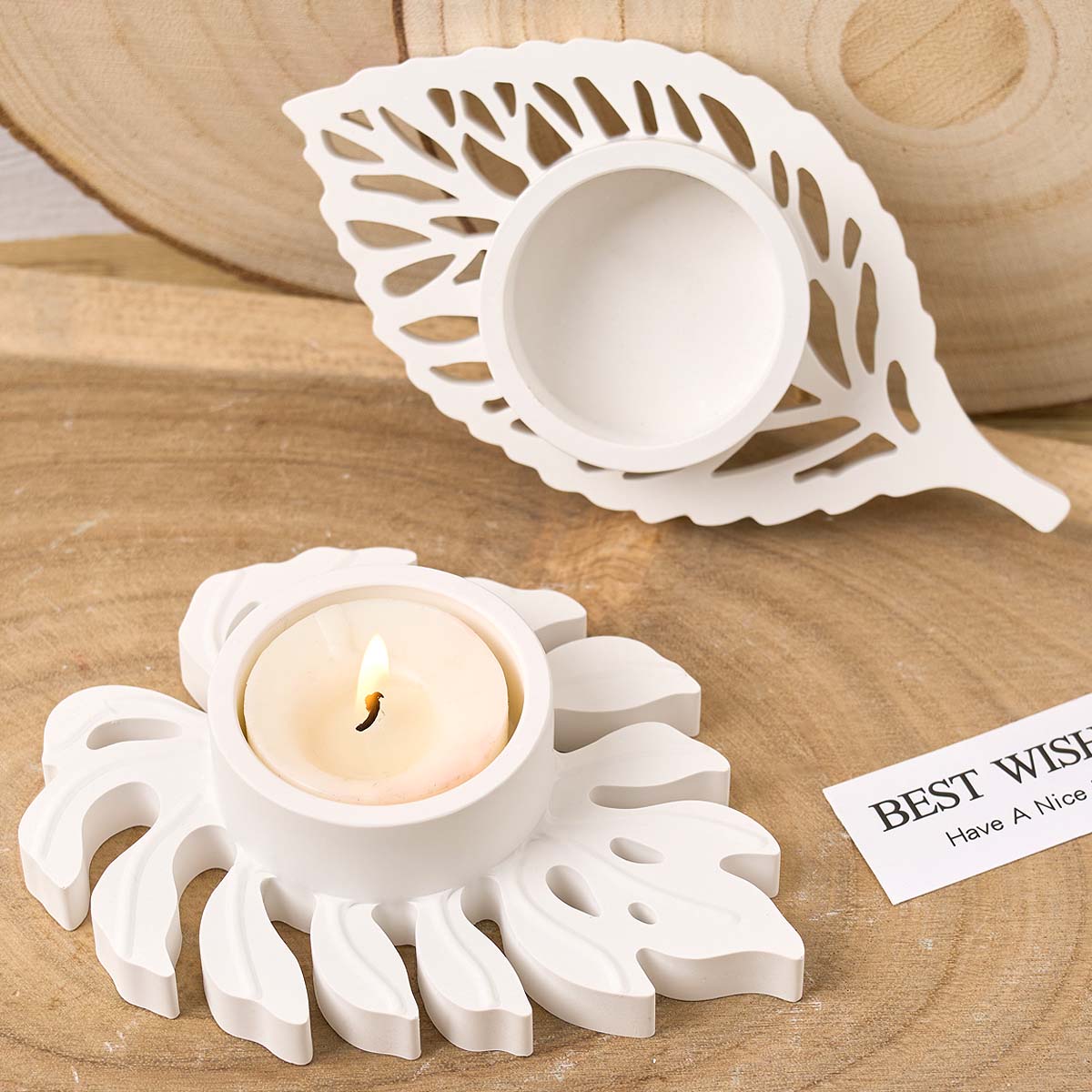 Leaves Candlestick Silicone Mo - Candle Zero recension och pris